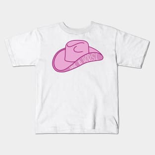 Save a Horse Cowboy Hat pink Kids T-Shirt